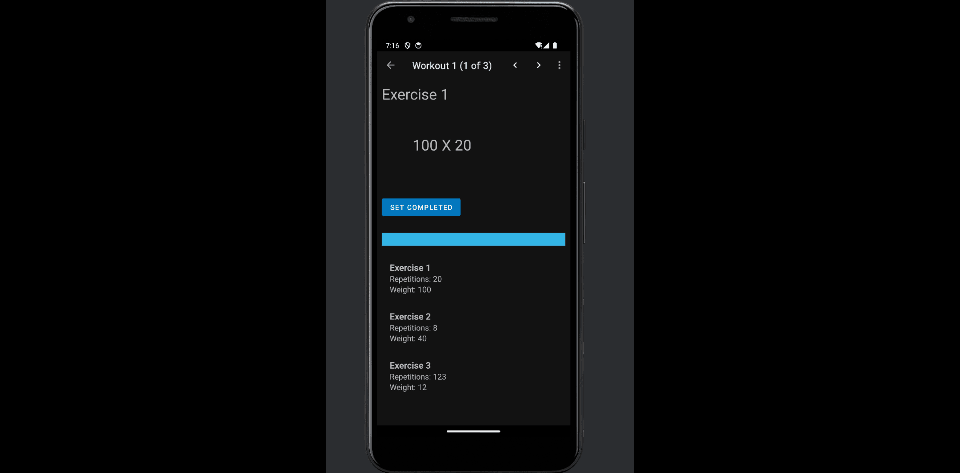 Exercise Page